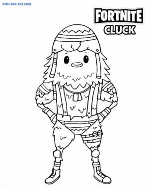 Раскраски Желток Фортнайт