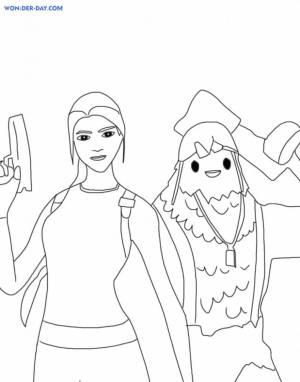 Раскраски Желток Фортнайт