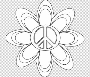 Книжка-раскраска Символы мира Line art, Цветочные татуировки Черно-белые, белый, ребенок, лист png