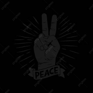 классический символ мира пальцы в винтажном стиле бесплатный вектор PNG , графическая футболка, мир, мирное PNG картинки и пнг рисунок для й загрузки
