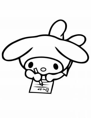Раскраски Hello kitty kuromi