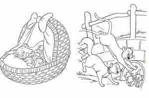 Раскраски кот шлепа в тазике