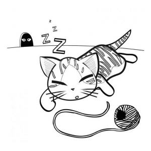 Раскраски шлепа кот