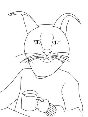 Раскраски шлепа русский кот