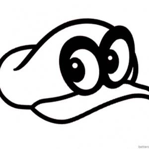 Super Mario Odyssey Coloring Pages Running Super Mario Odyssey