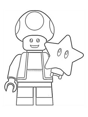 Раскраски LEGO Супер Марио