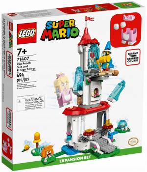 Конструктор LEGO Super Mario Костюм кота Персика и дополнительный набор Ледяная башня Cat Peach Suit and Frozen Tower 494 детали