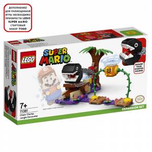 Конструктор LEGO Super Mario дополнительный набор Кусалкин на цепи