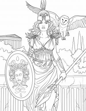 Афина рисунок