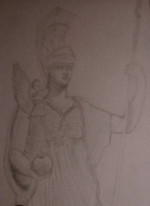 Как Вам рисунок богини Афины?