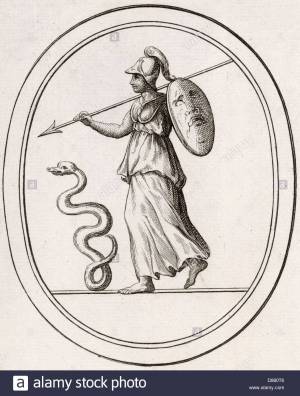 Афина раскраска