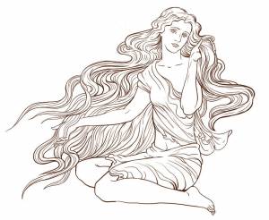 Афродита рисунок