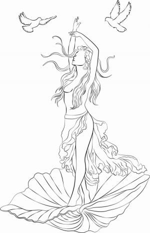 Афродита рисунок карандашом