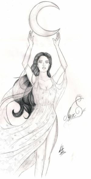 Афродита рисунок карандашом