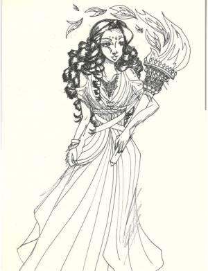 Афродита рисунок карандашом