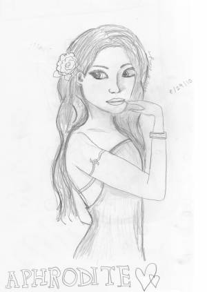 Афродита рисунок карандашом