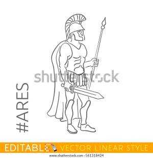 Ares God War Bloodshed Violence Series