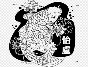 Кои Карп Золотая рыбка, рыба, белый, млекопитающее, животные png