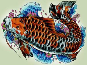 Карп рисунок карандашом