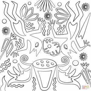 Раскраска Искусство Уичоли