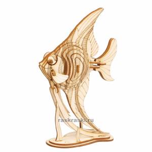 Деревянный 3D-конструктор «Рыба ангел»