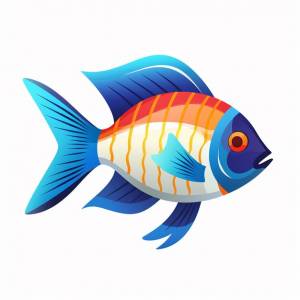 Изящная рыба-ангел плавает в коралловом рифе