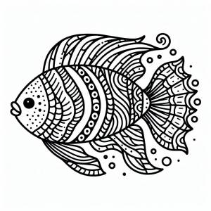 Раскраска рыбка