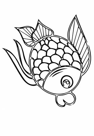 Раскраска Рыба Погружение