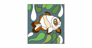 Раскраска Рыба Клоун Онлайн и !