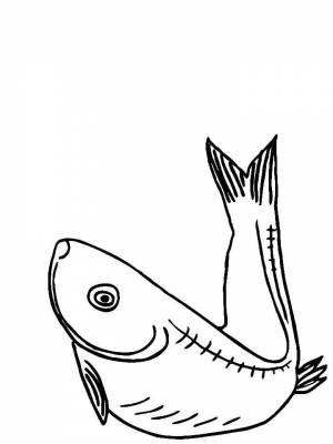 Раскраска рыба Сельдь   в формате