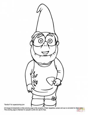 Раскраска Парис из мультфильма Гномео и Джульетта