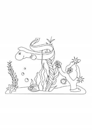 Раскраски, Угорь