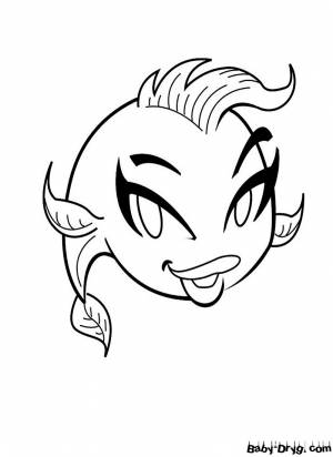 Раскраска Угорь для детей