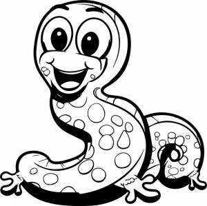 Векторное изображение угря животного черно-белое