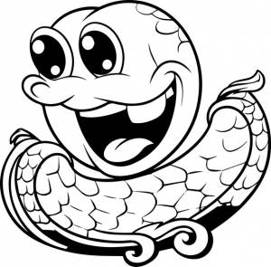 Векторное изображение угря животного черно-белое