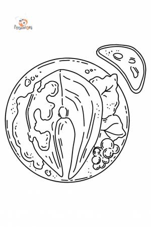 Раскраска ужин