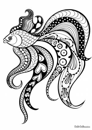 Раскраски аквариумных рыбок