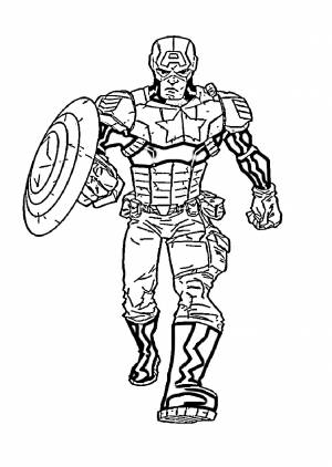 раскраски Капитана Америка