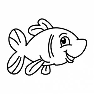 Вектор иллюстрации страницы раскраски милой рыбы