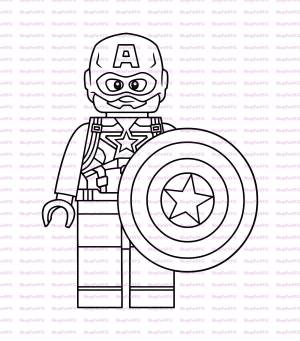 Лего марвел раскраска