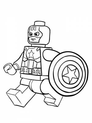 Картинка Лего Марвел раскраска для детей