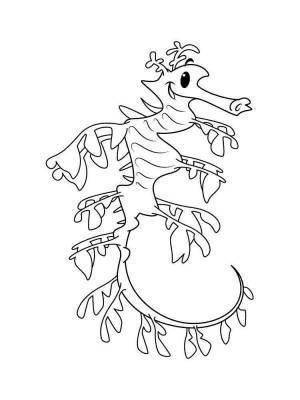 Раскраски Морской дракон