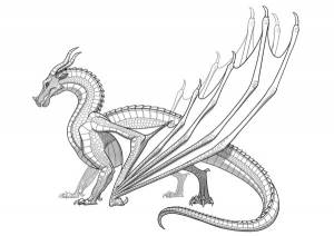 Раскраски драконья сага морской