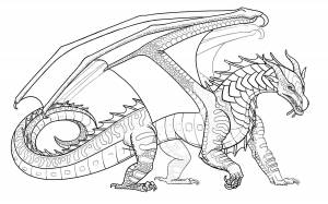 Драконья сага раскраска