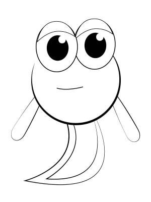 Раскраски Головастик
