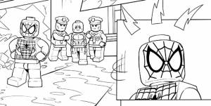 Раскраска Лего Марвел