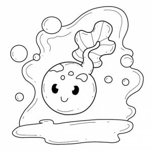 Алфавит раскраски животных изолирован на белом фоне векторный мультфильм головастик