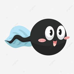 черный головастик милый улыбающийся персонаж PNG , черный головастик, милое животное, молодая лягушка PNG картинки и пнг рисунок для й загрузки