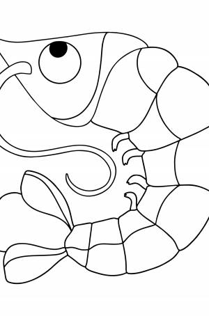 Раскраска Креветка ♥ Онлайн и !