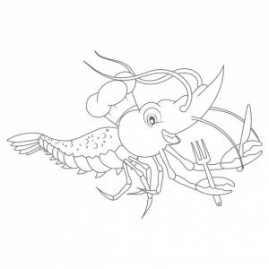 Раскраски креветка раскраски для детей